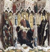 PACHER, Michael The Virgin and Child Enthroned with Angels and Saints France oil painting artist